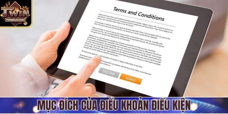 Điều Khoản Điều Kiện Mục đích rõ ràng của chính sách điều khoản điều kiện